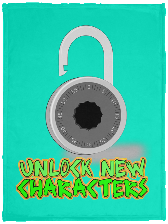 Unlock New Characters Plush Fleece Blanket - 30x40 (chg)