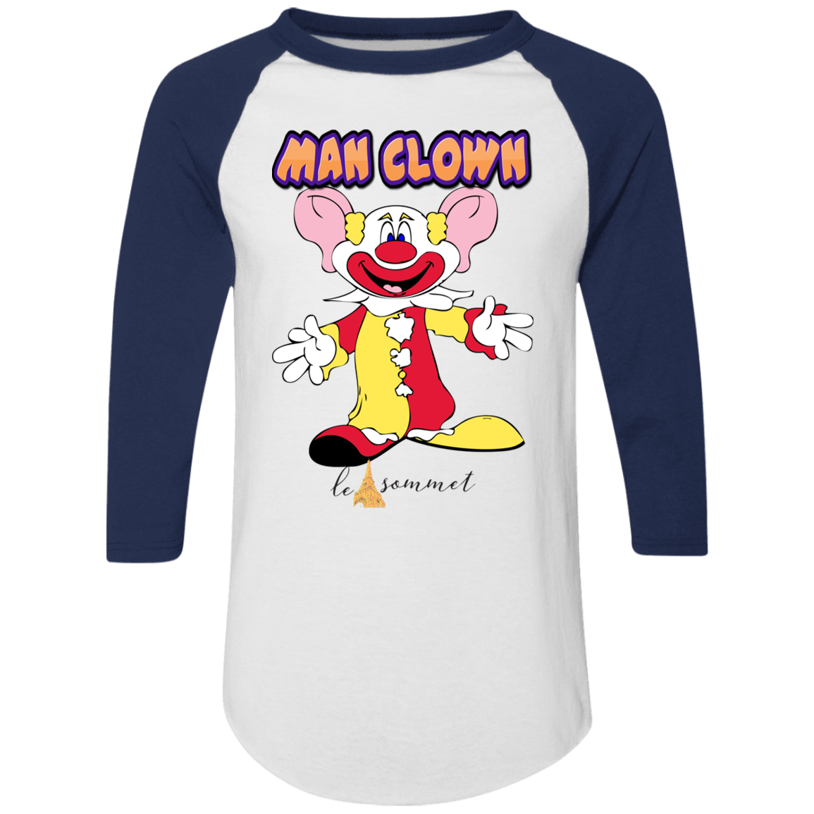 Man Clown Colorblock Raglan Jersey