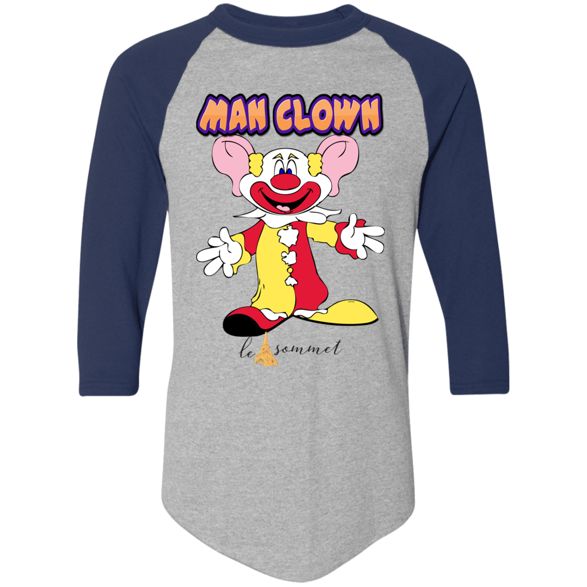 Man Clown Colorblock Raglan Jersey