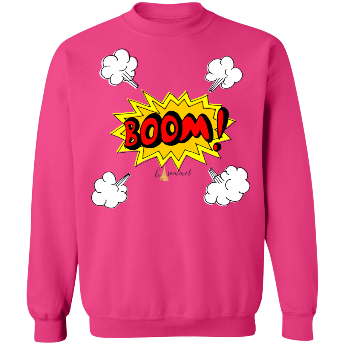 Boom Crewneck Pullover Sweatshirt  8 oz.