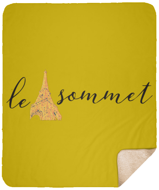 Le Sommet Logo Sherpa Blanket - 50x60