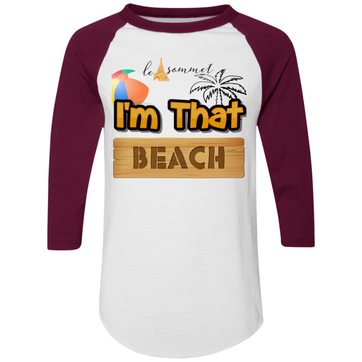 I'm that Beach Colorblock Raglan Jersey