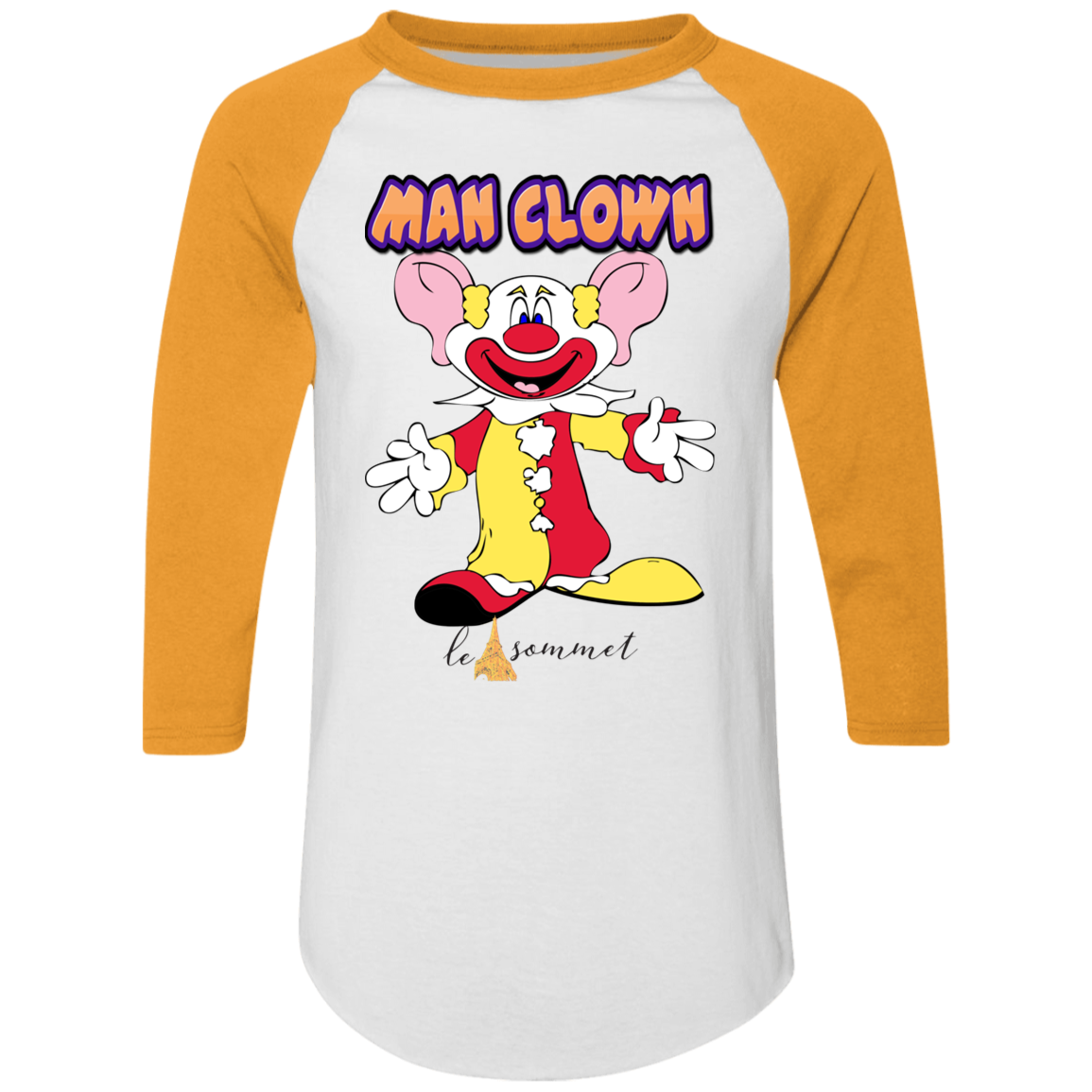 Man Clown Colorblock Raglan Jersey