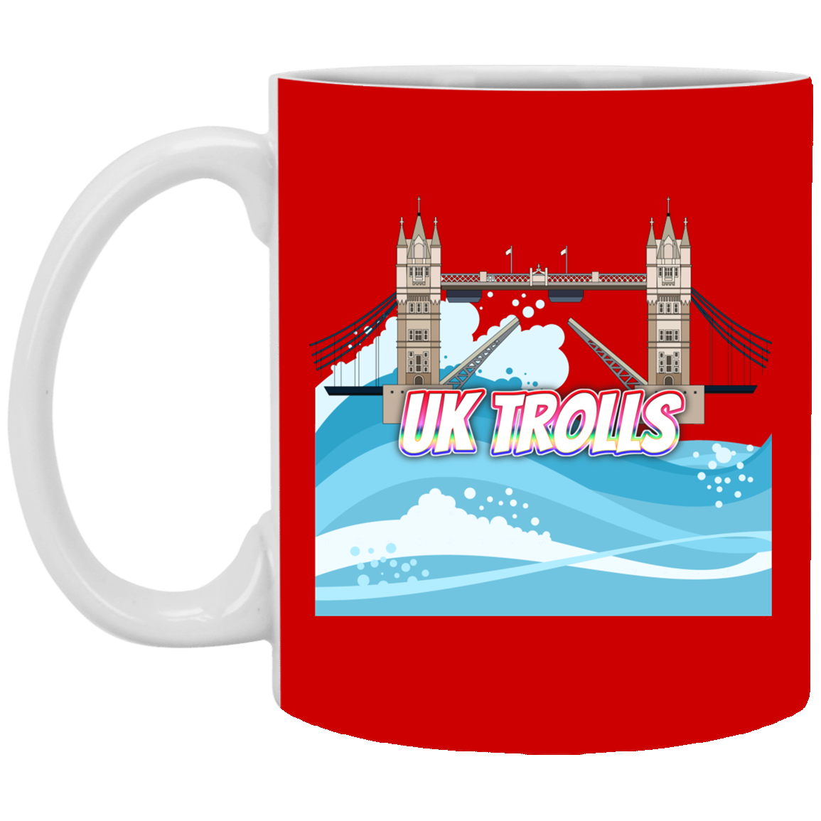 UK Trolls 11 oz. White Mug