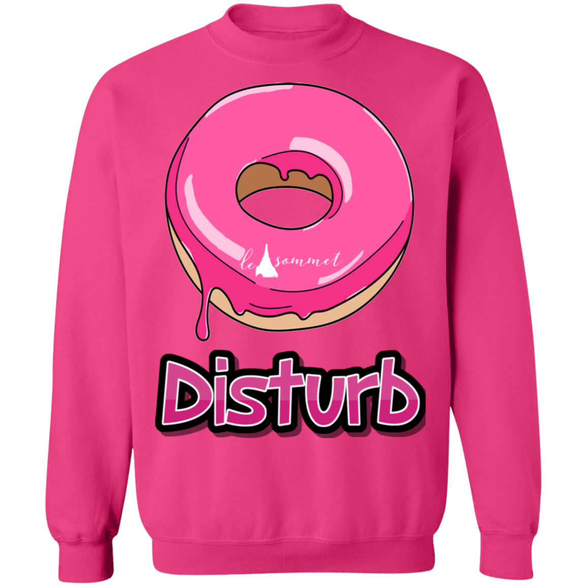 Donut Disturb Crewneck Pullover Sweatshirt  8 oz.