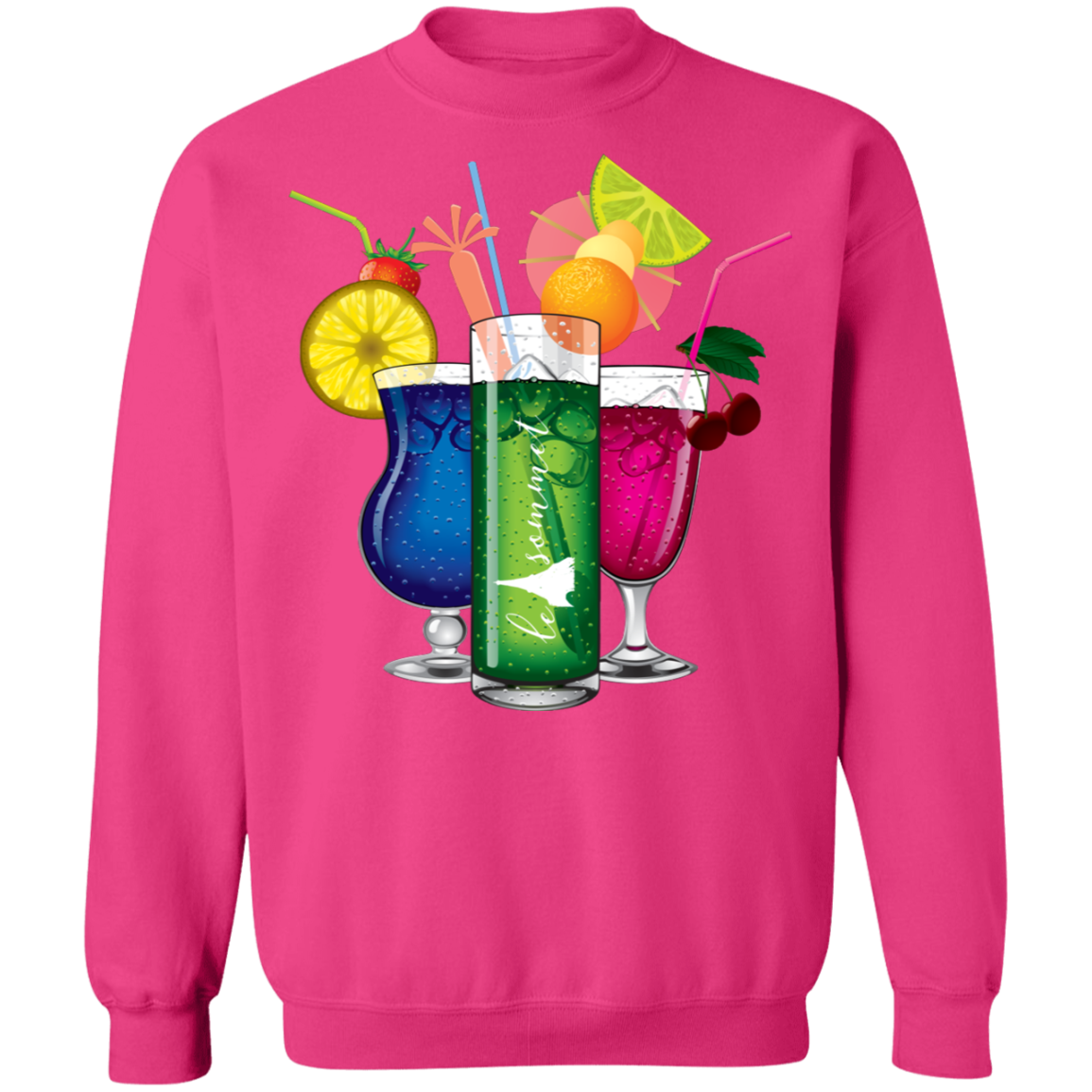 Drinks on Me Crewneck Pullover Sweatshirt  8 oz.