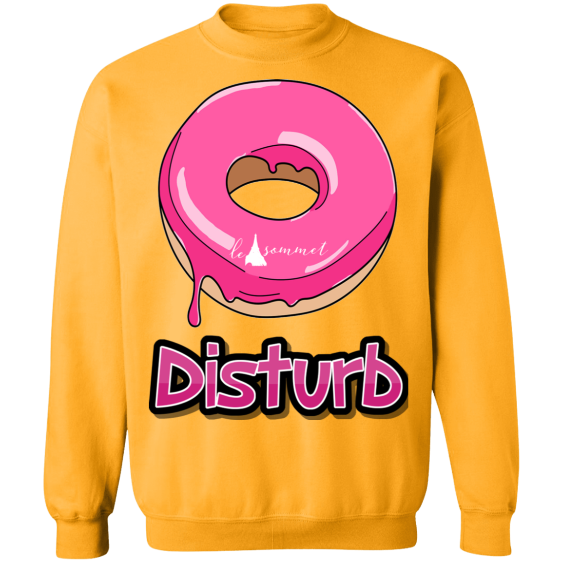 Donut Disturb Crewneck Pullover Sweatshirt  8 oz.