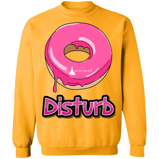 Donut Disturb Crewneck Pullover Sweatshirt  8 oz.