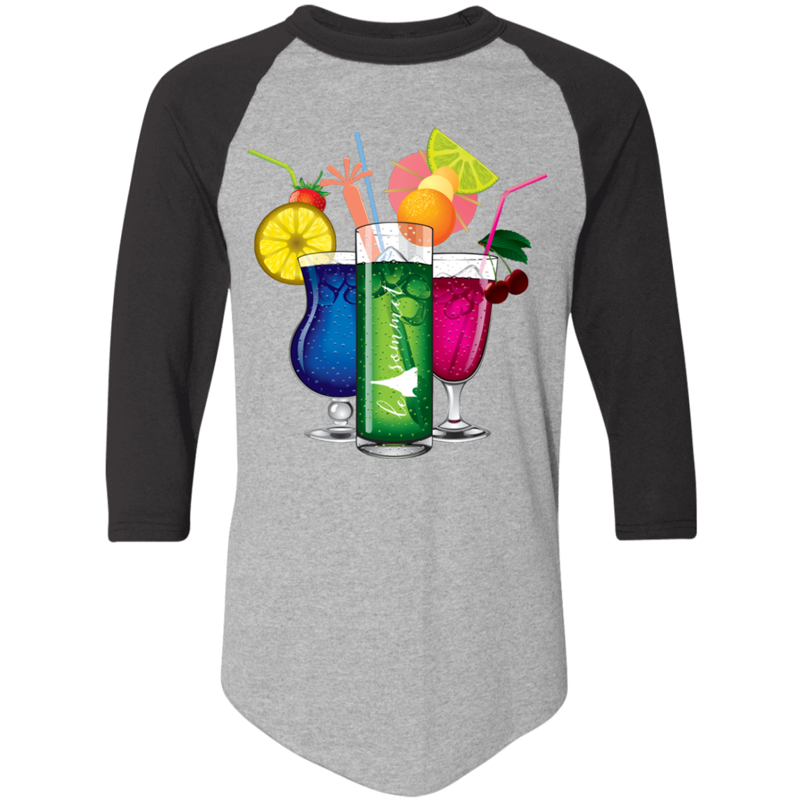 Drinks on Me Colorblock Raglan Jersey