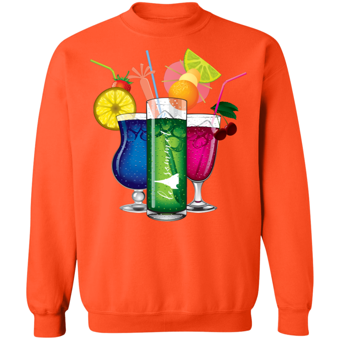 Drinks on Me Crewneck Pullover Sweatshirt  8 oz.