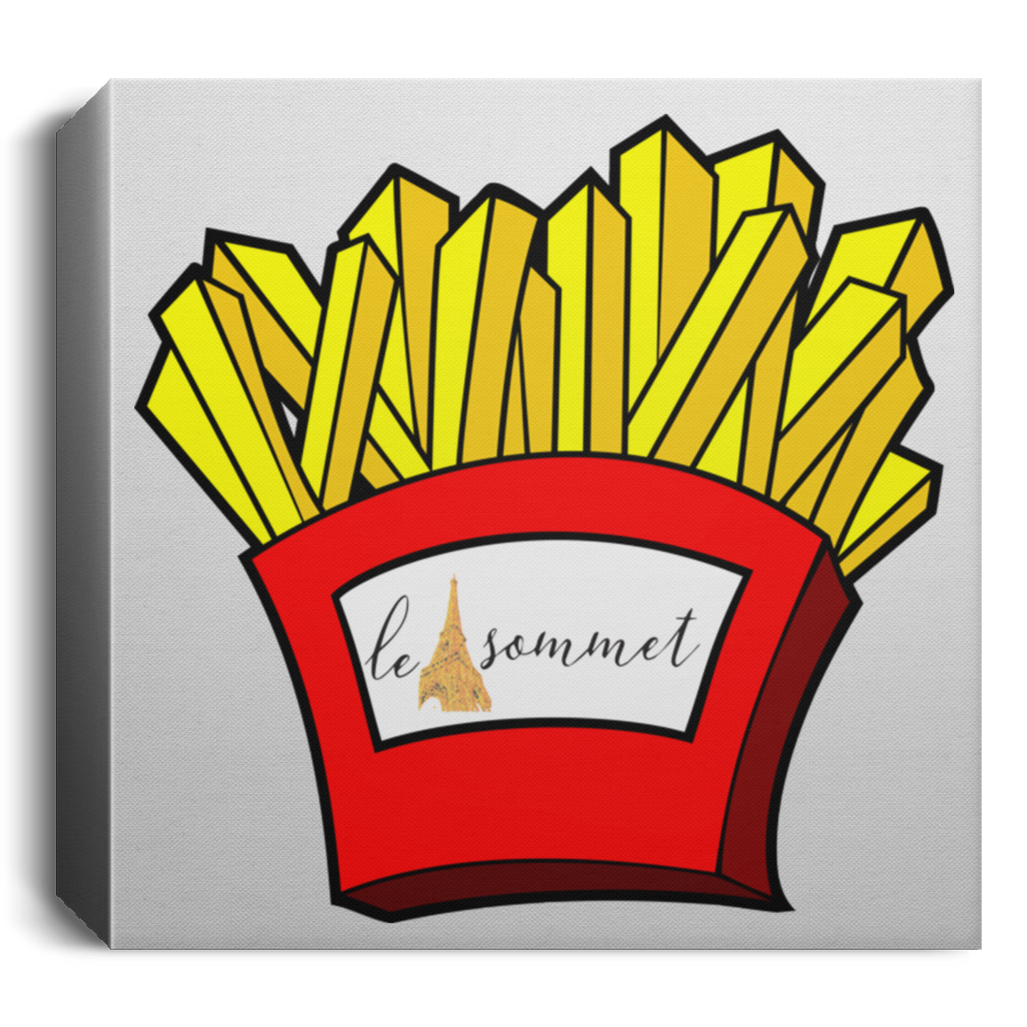 French Fries Deluxe Square Canvas 1.5in Frame