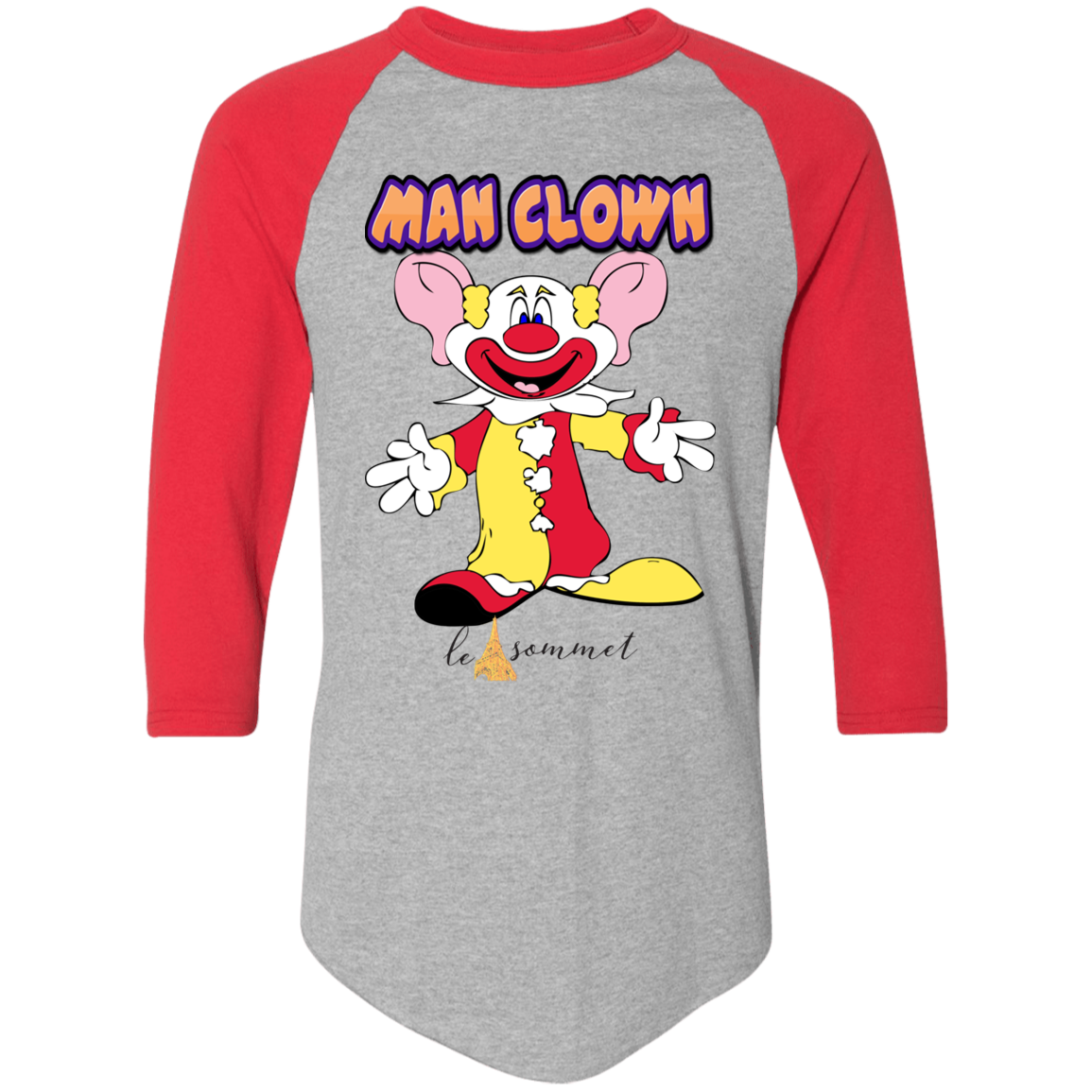 Man Clown Colorblock Raglan Jersey