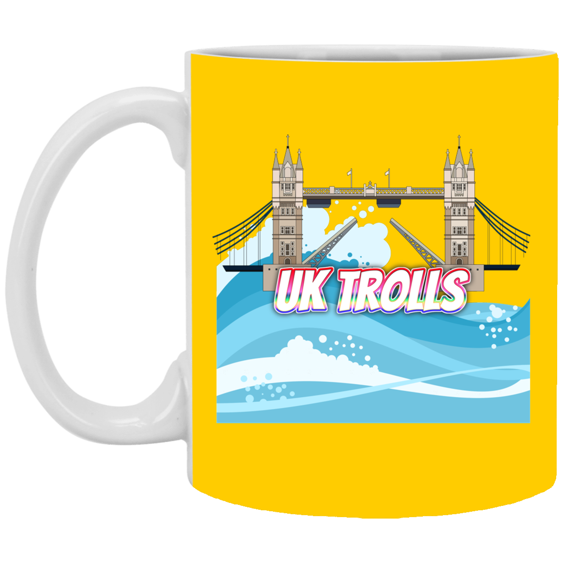 UK Trolls 11 oz. White Mug