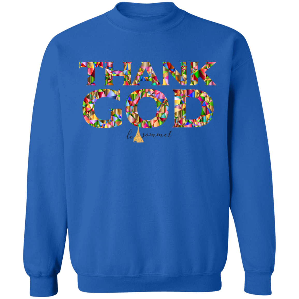 Thank God Crewneck Pullover Sweatshirt  8 oz.