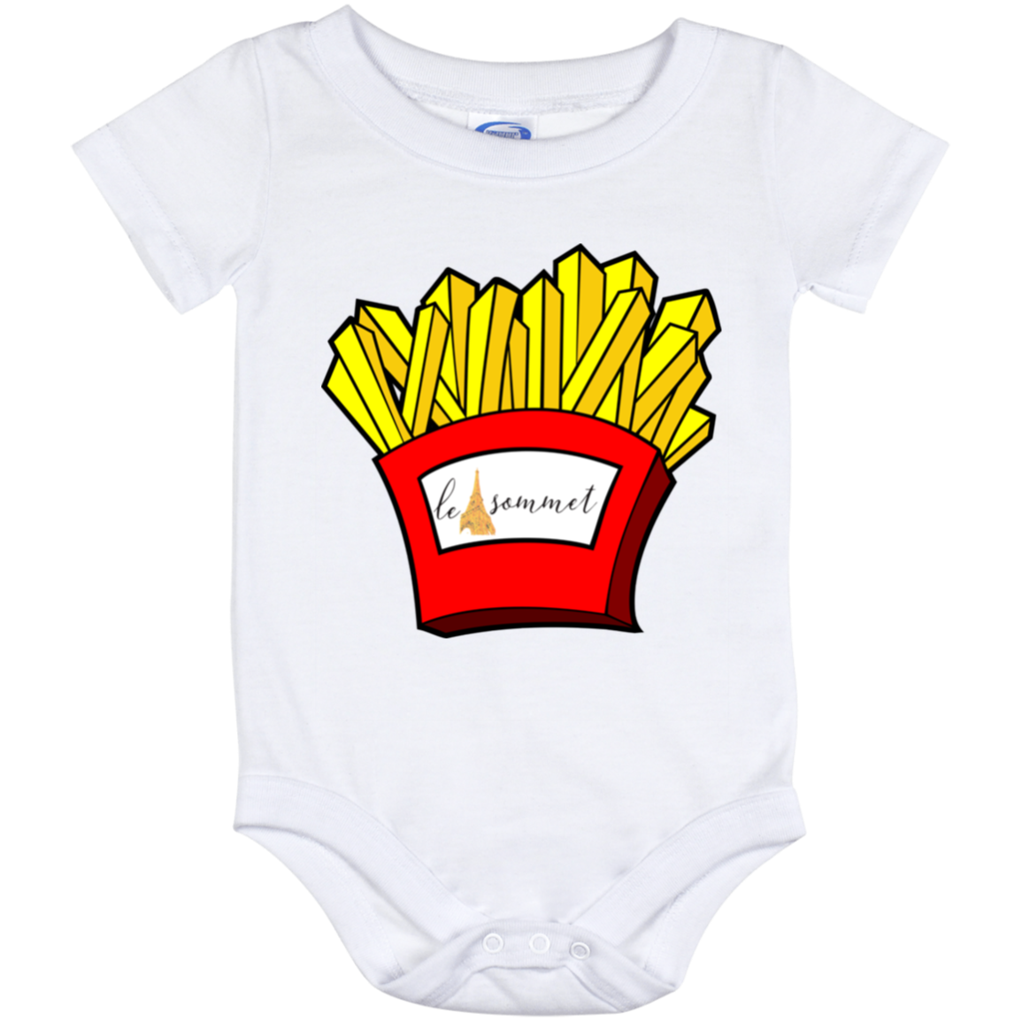 French Fries Baby Onesie 12 Month