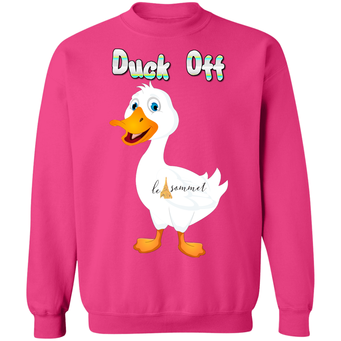 Duck OFf Crewneck Pullover Sweatshirt  8 oz.