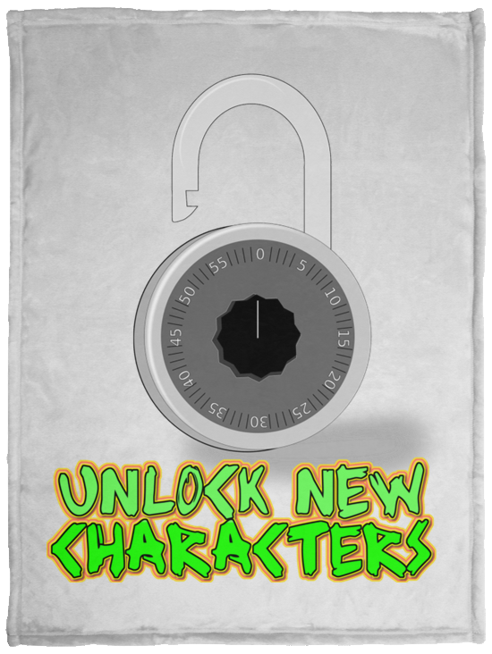 Unlock New Characters Plush Fleece Blanket - 30x40 (chg)