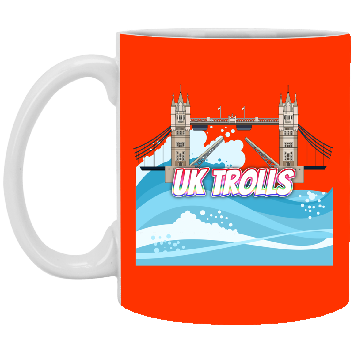 UK Trolls 11 oz. White Mug