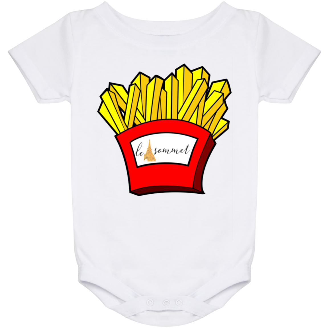 French Fries Baby Onesie 24 Month