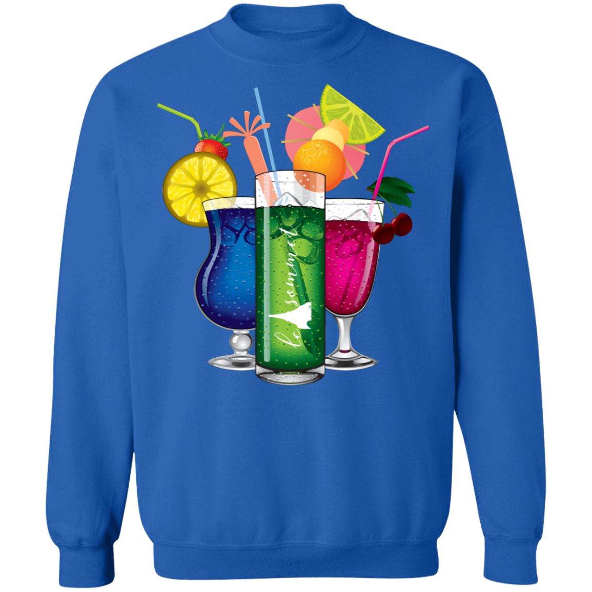 Drinks on Me Crewneck Pullover Sweatshirt  8 oz.