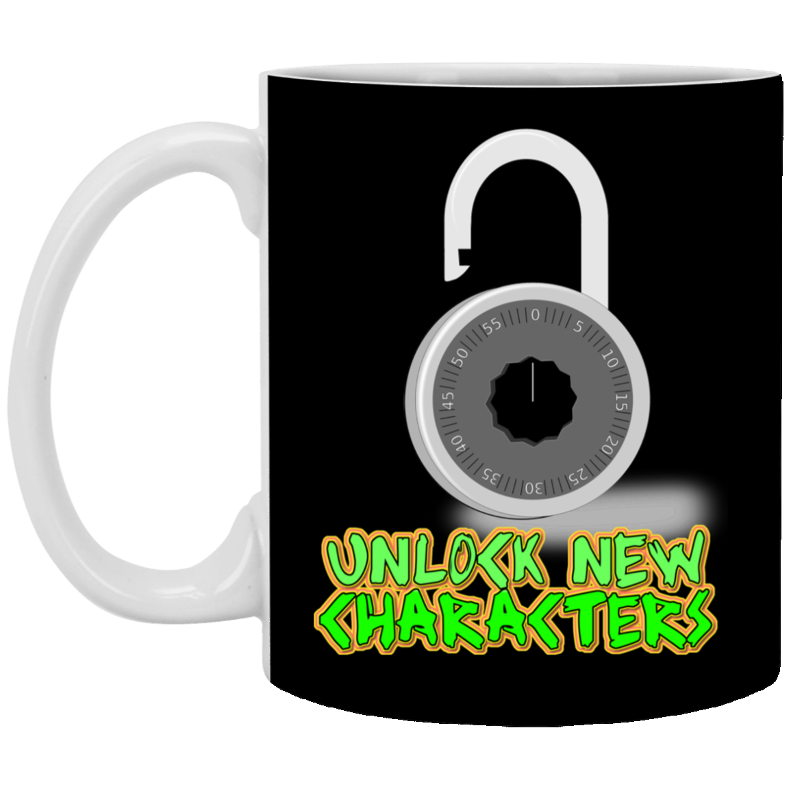 Unlock New Characters 11 oz. White Mug