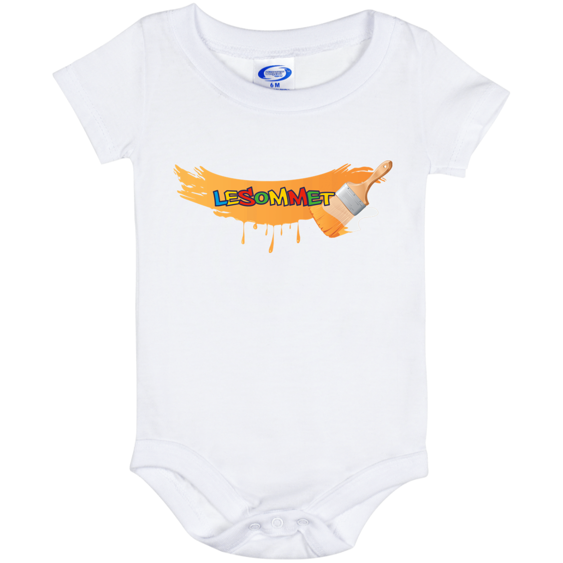 Graffiti Paint Stroke Baby Onesie 6 Month