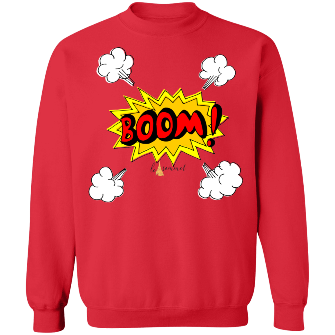 Boom Crewneck Pullover Sweatshirt  8 oz.