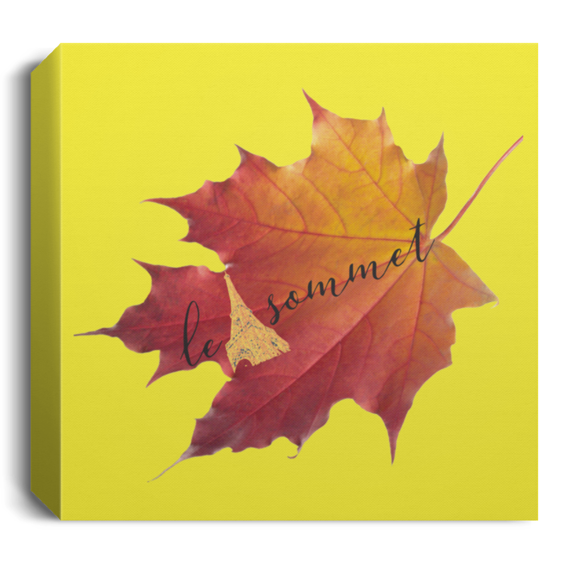 Autumn Logo Leaf Deluxe Square Canvas 1.5in Frame