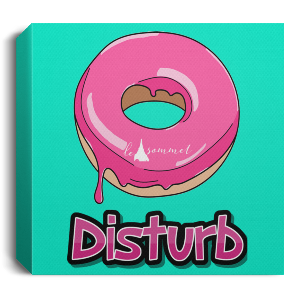 Donut Disturb Deluxe Square Canvas 1.5in Frame