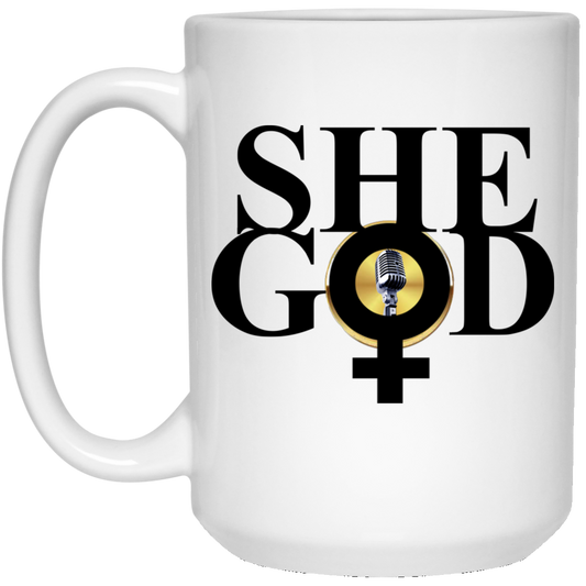 shegod 15 oz. White Mug