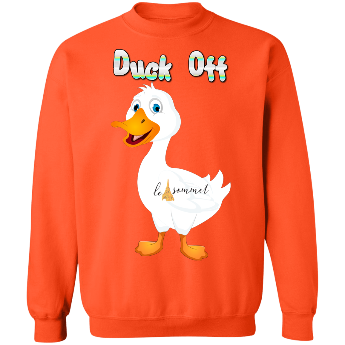 Duck OFf Crewneck Pullover Sweatshirt  8 oz.