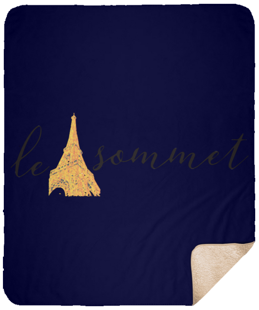 Le Sommet Logo Sherpa Blanket - 50x60