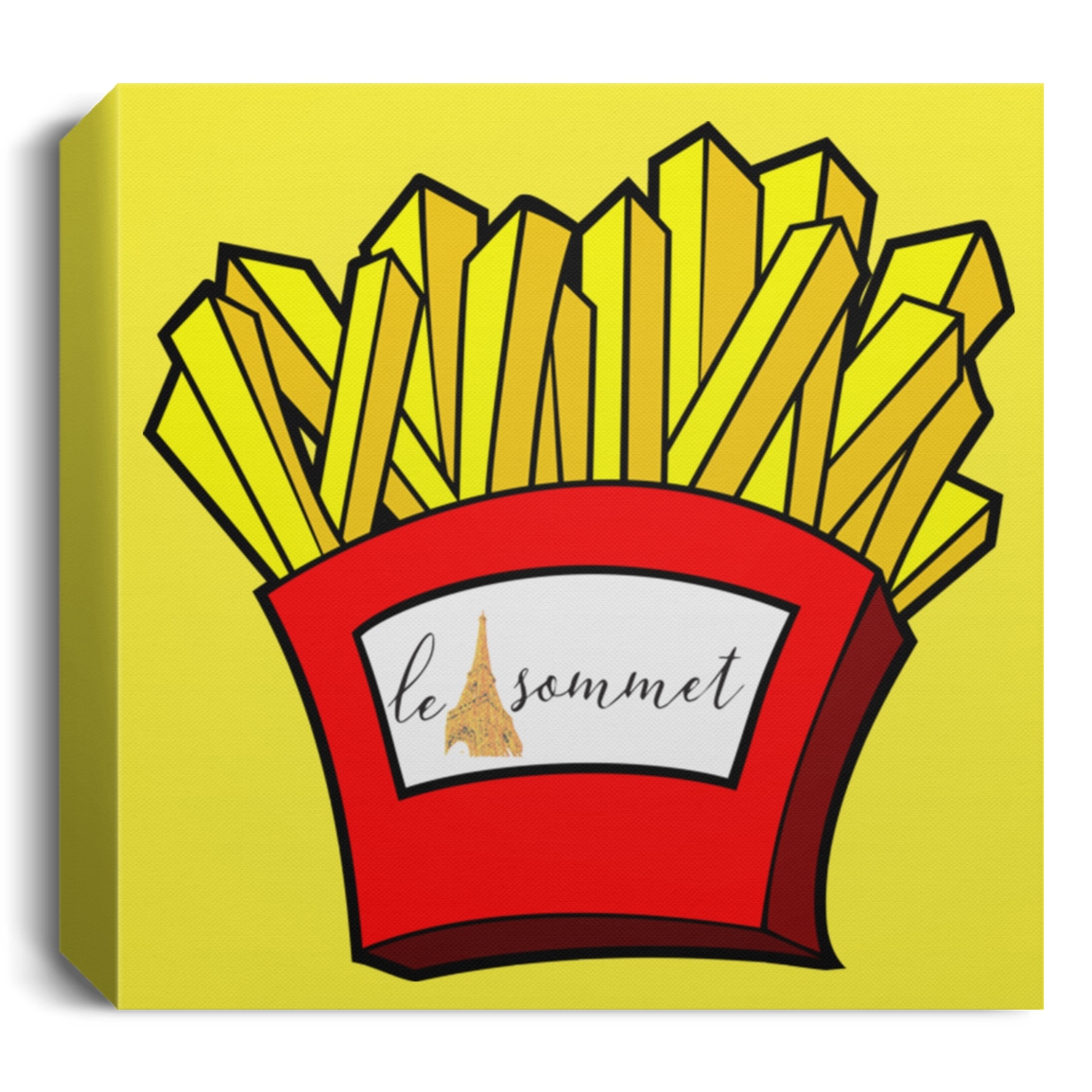 French Fries Deluxe Square Canvas 1.5in Frame