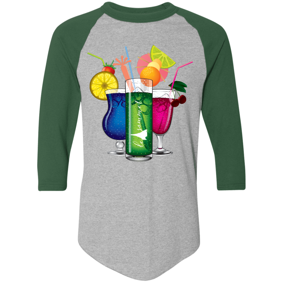 Drinks on Me Colorblock Raglan Jersey