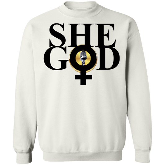 shegod Crewneck Pullover Sweatshirt