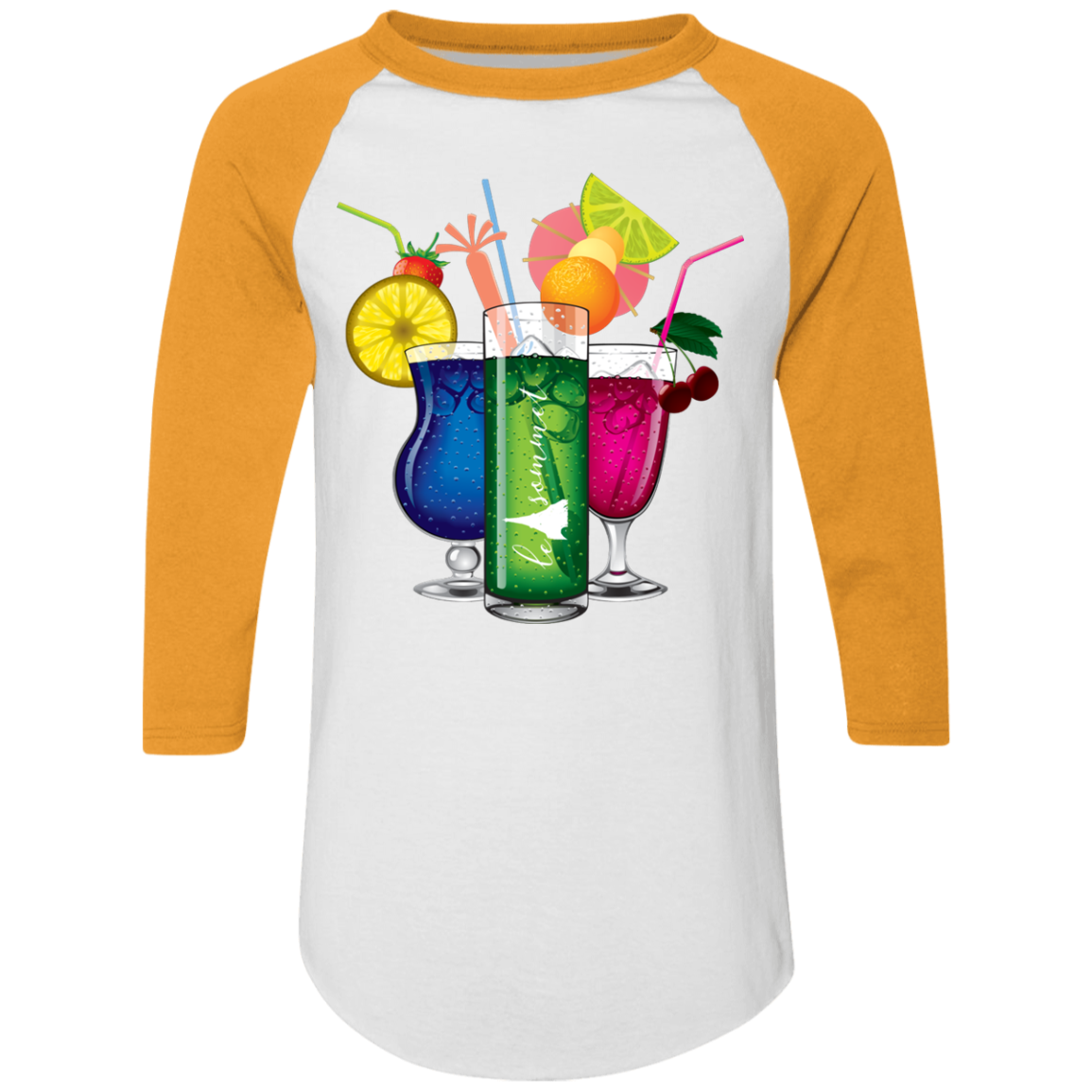 Drinks on Me Colorblock Raglan Jersey