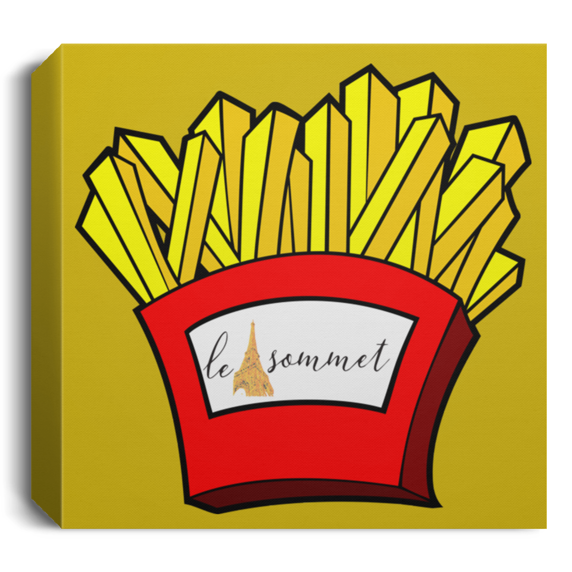 French Fries Deluxe Square Canvas 1.5in Frame