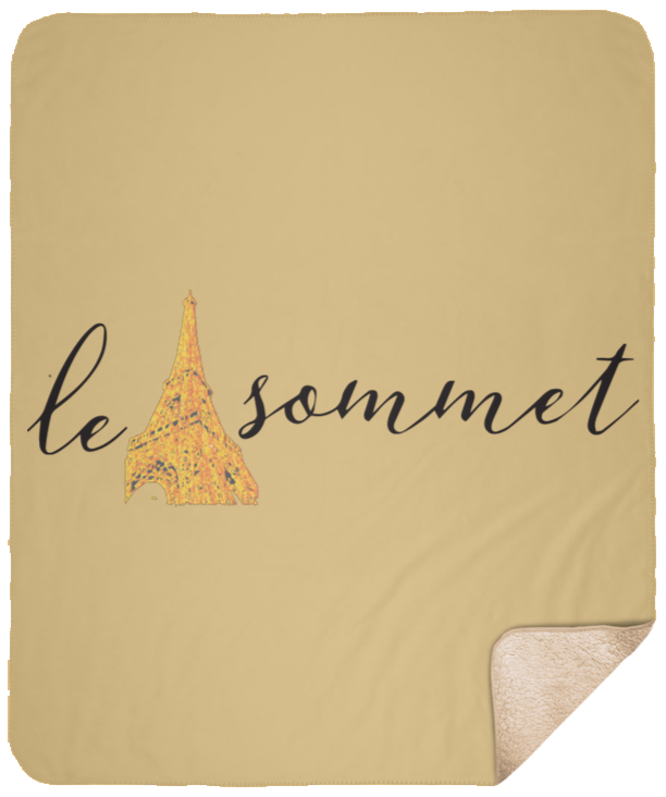 Le Sommet Logo Sherpa Blanket - 50x60