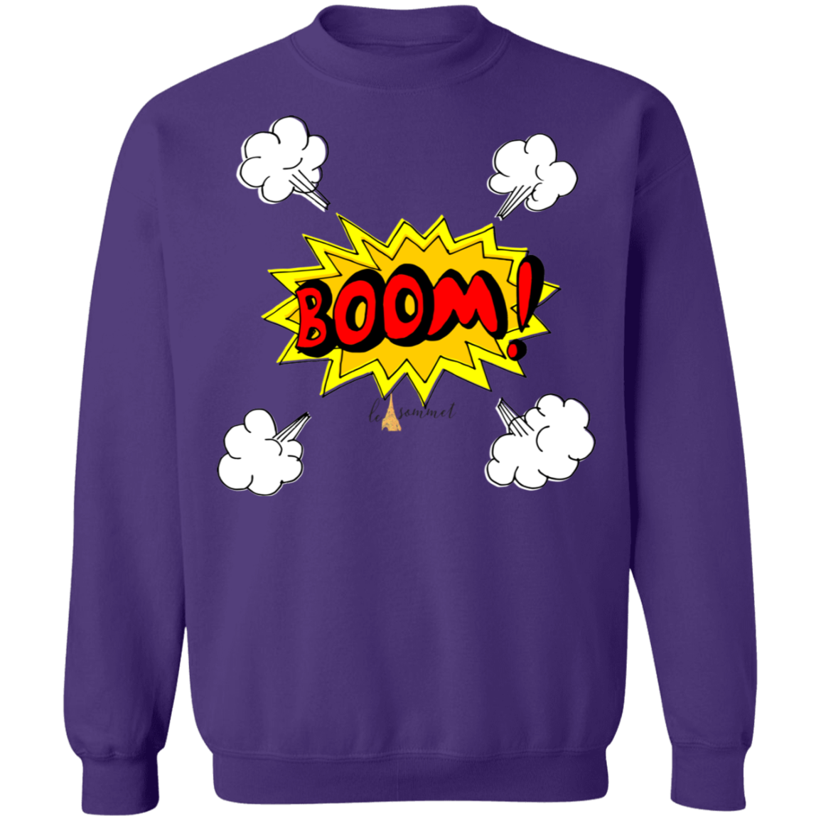 Boom Crewneck Pullover Sweatshirt  8 oz.