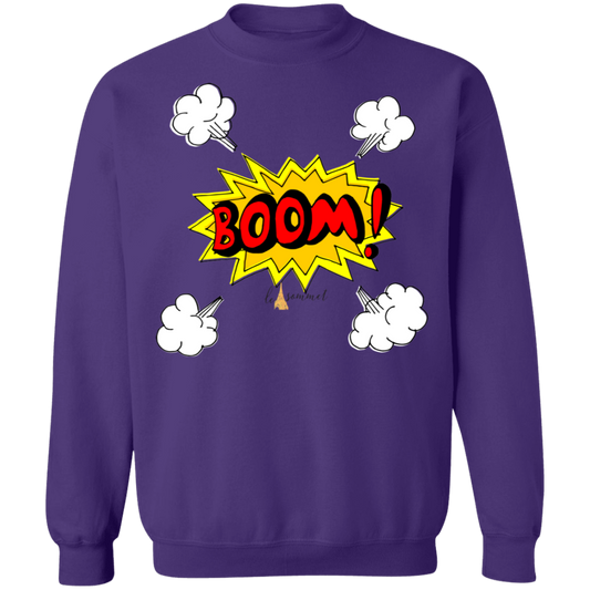 Boom Crewneck Pullover Sweatshirt  8 oz.