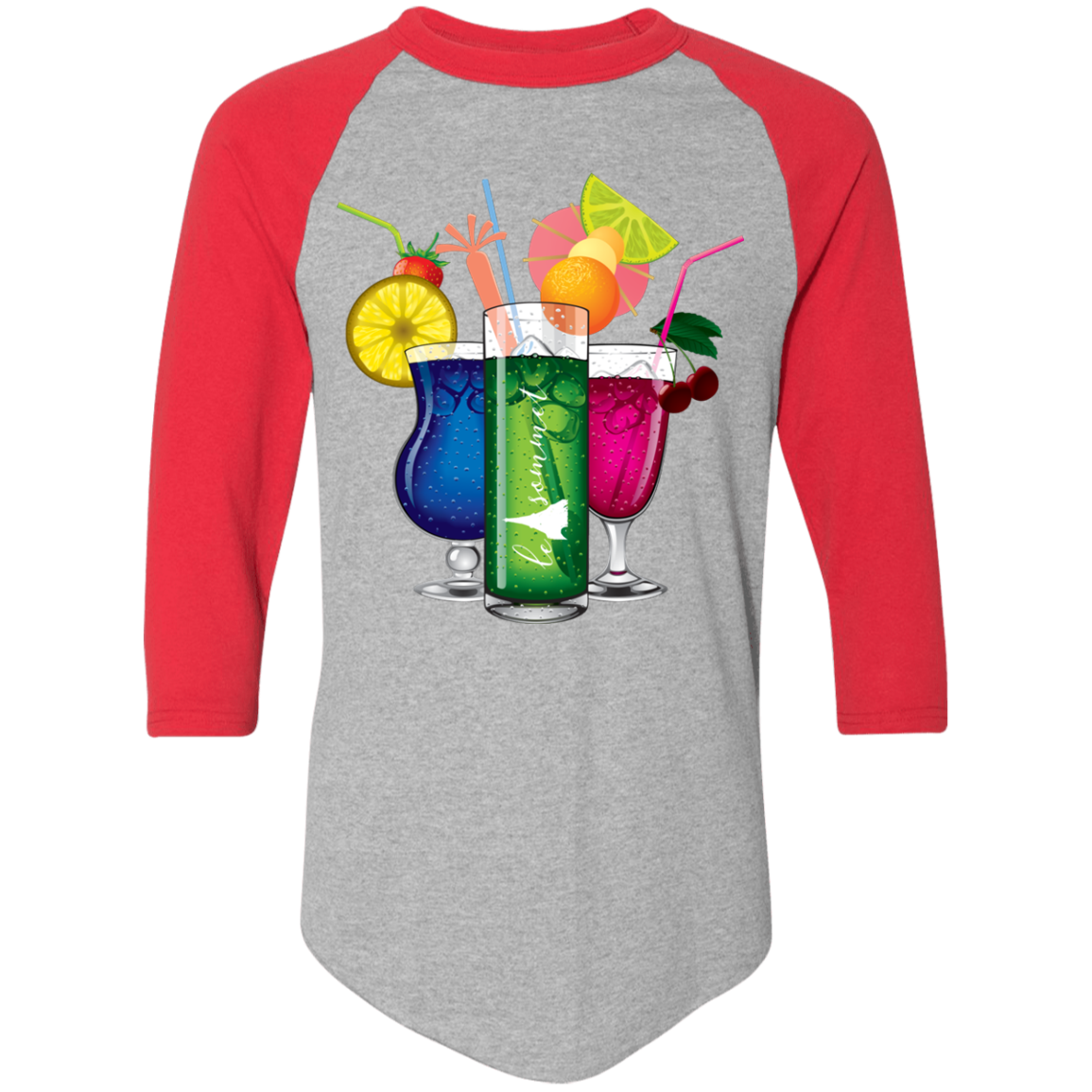 Drinks on Me Colorblock Raglan Jersey