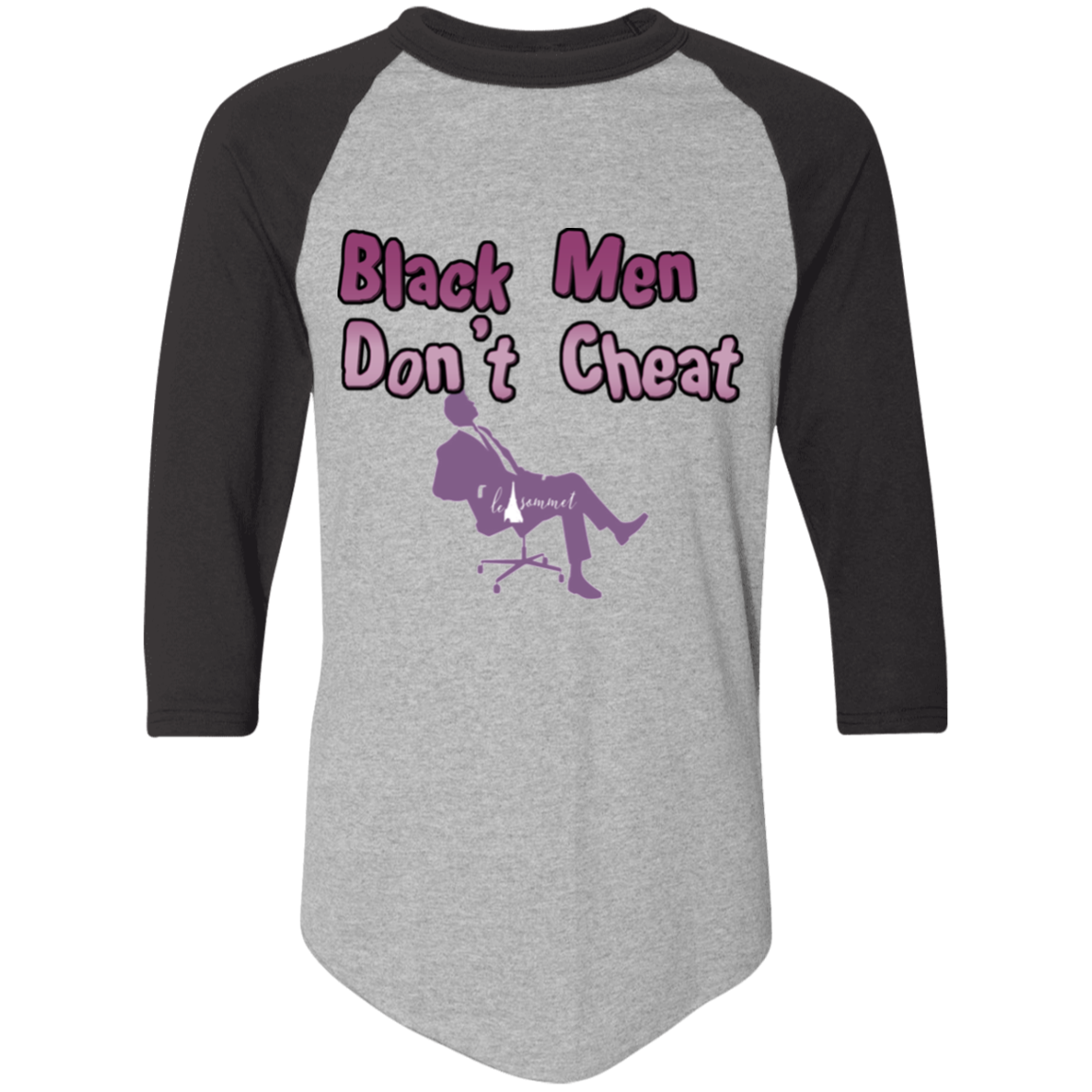 Black Men Don't Cheat Colorblock Raglan Jersey