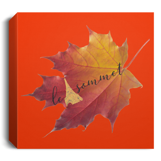 Autumn Logo Leaf Deluxe Square Canvas 1.5in Frame