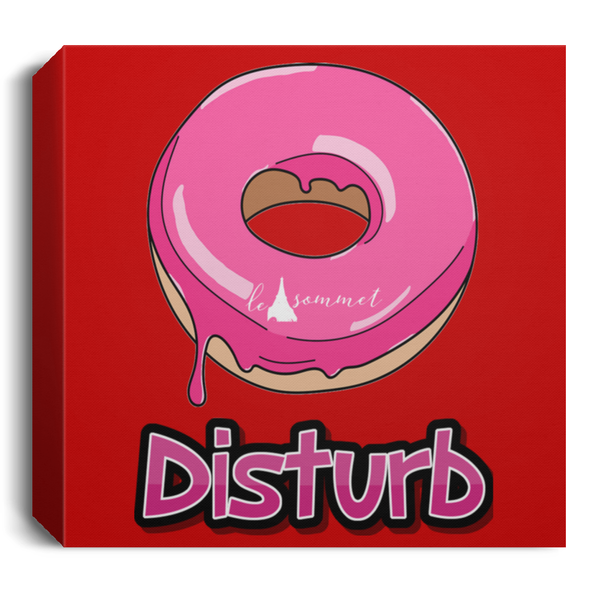 Donut Disturb Deluxe Square Canvas 1.5in Frame