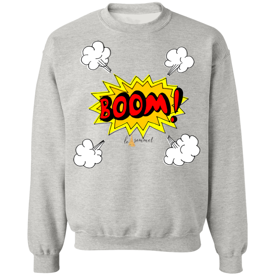 Boom Crewneck Pullover Sweatshirt  8 oz.