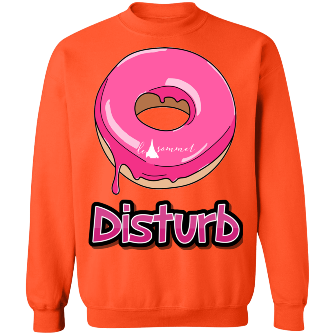 Donut Disturb Crewneck Pullover Sweatshirt  8 oz.