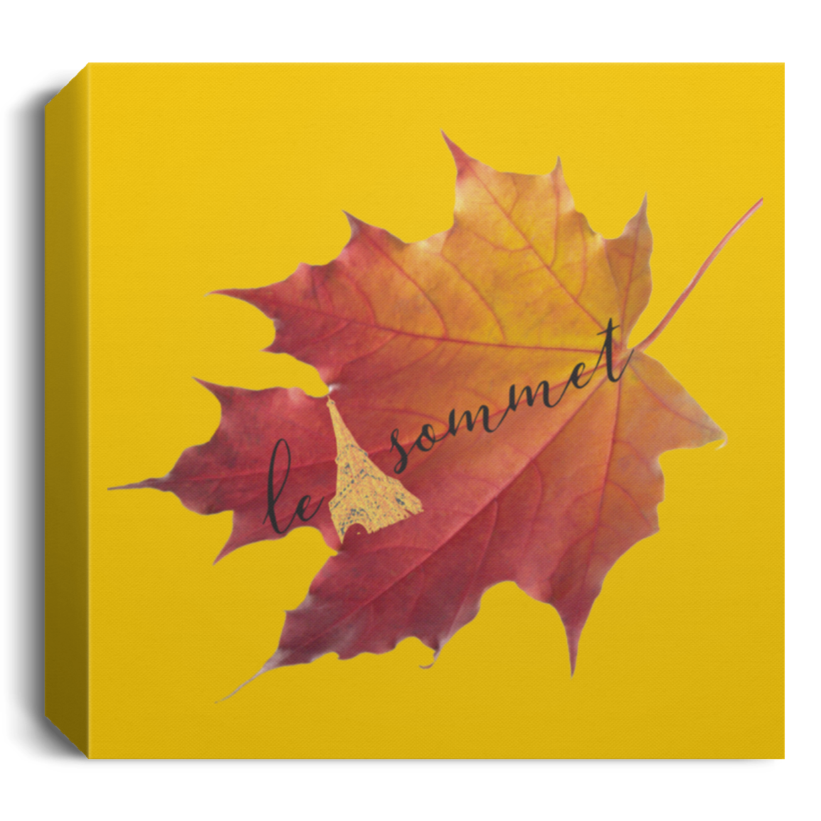 Autumn Logo Leaf Deluxe Square Canvas 1.5in Frame