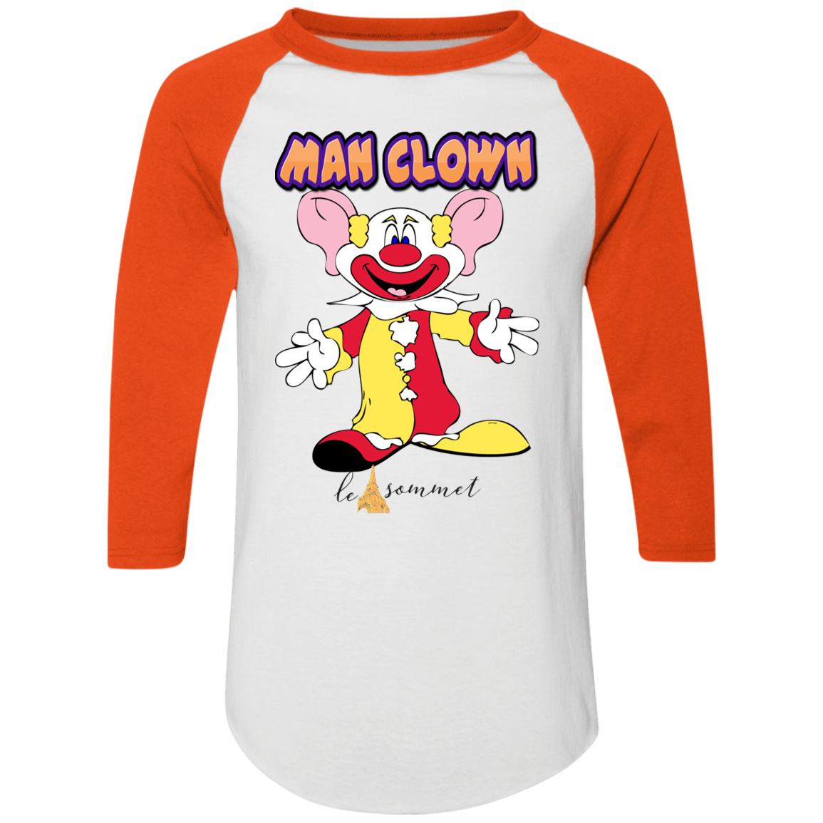 Man Clown Colorblock Raglan Jersey