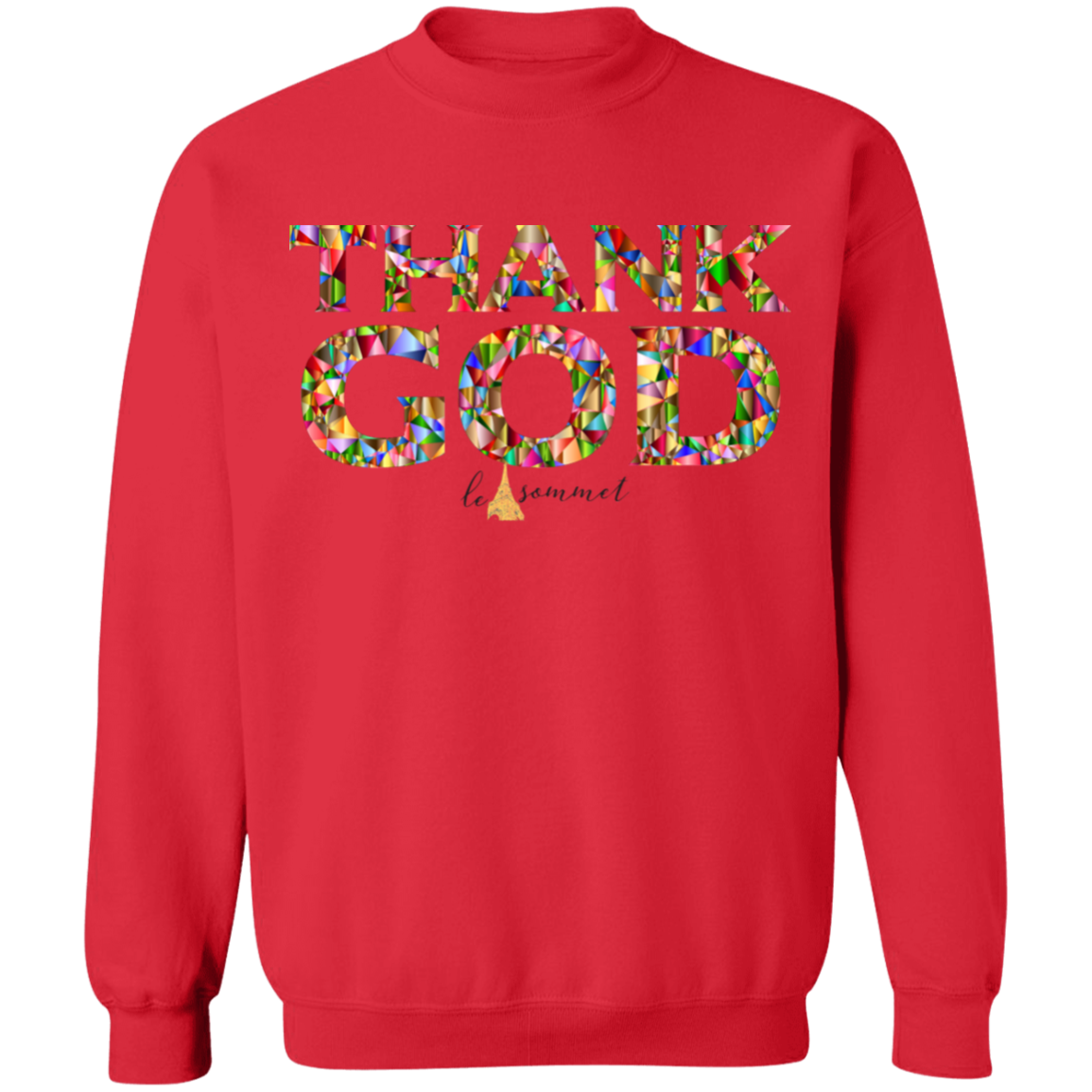 Thank God Crewneck Pullover Sweatshirt  8 oz.