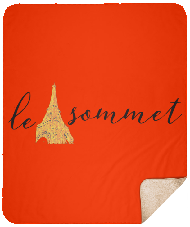 Le Sommet Logo Sherpa Blanket - 50x60